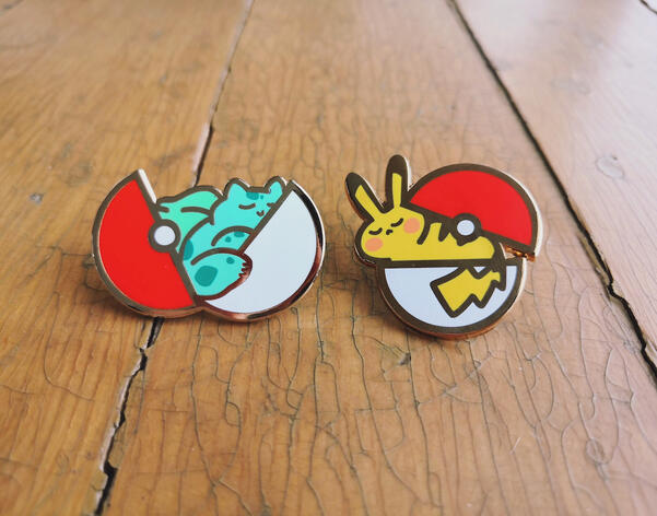 sleepy pokemon enamel pins