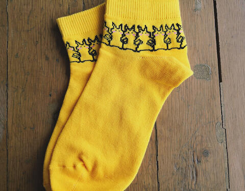 wall of pikachu socks