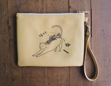 cat village pouch back