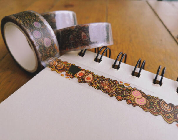 free flowing ramen clear tape